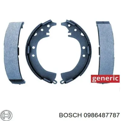 Колодки тормозные задние барабанные BOSCH 0986487787