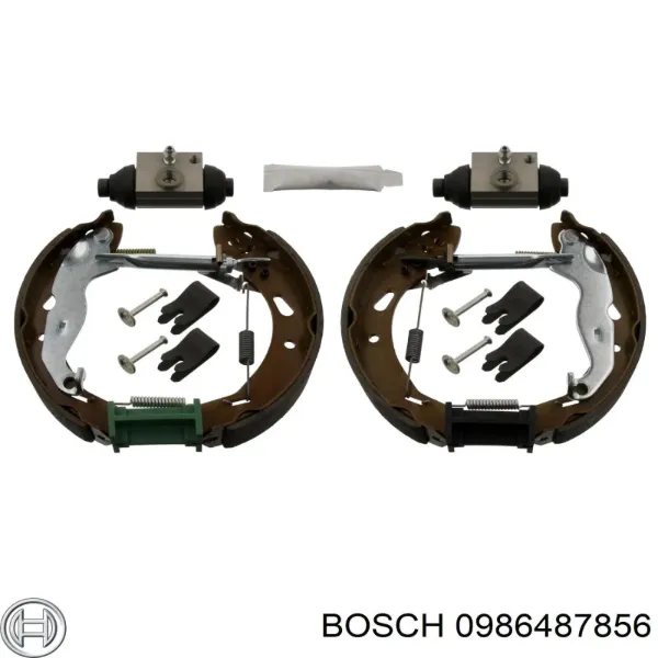 Задние барабанные колодки 0986487856 Bosch