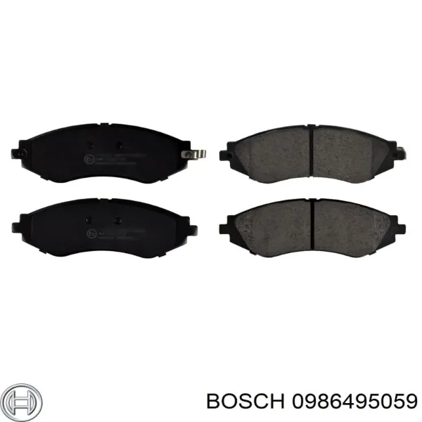Передние тормозные колодки 0986495059 Bosch