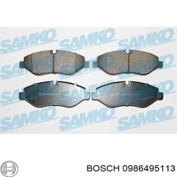Купить 0986495113 Bosch Колодки тормозные