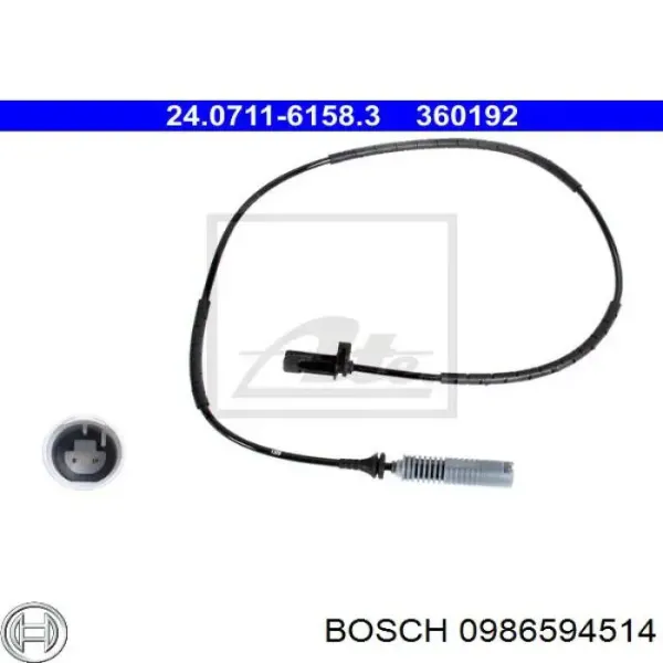 Датчик АБС (ABS) задний 0986594514 Bosch