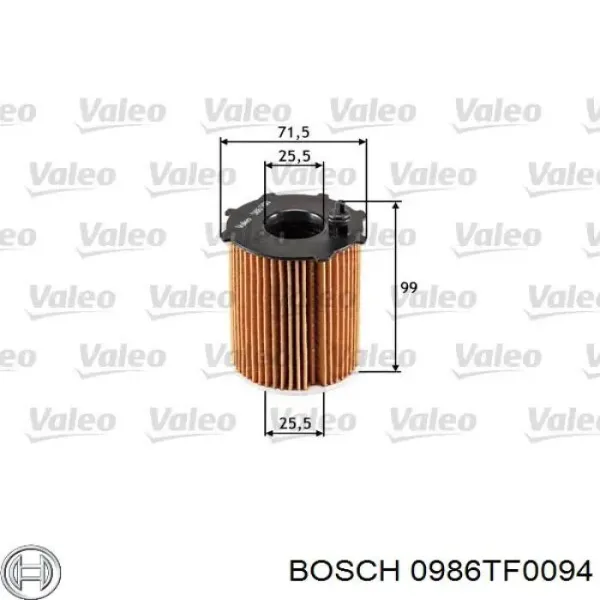 0986TF0094 Bosch Масляный фильтр двигателя
