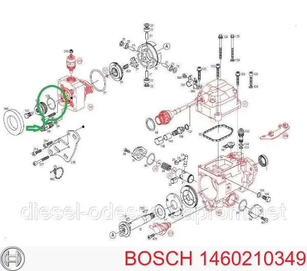 Сальник ТНВД 1460210349 Bosch
