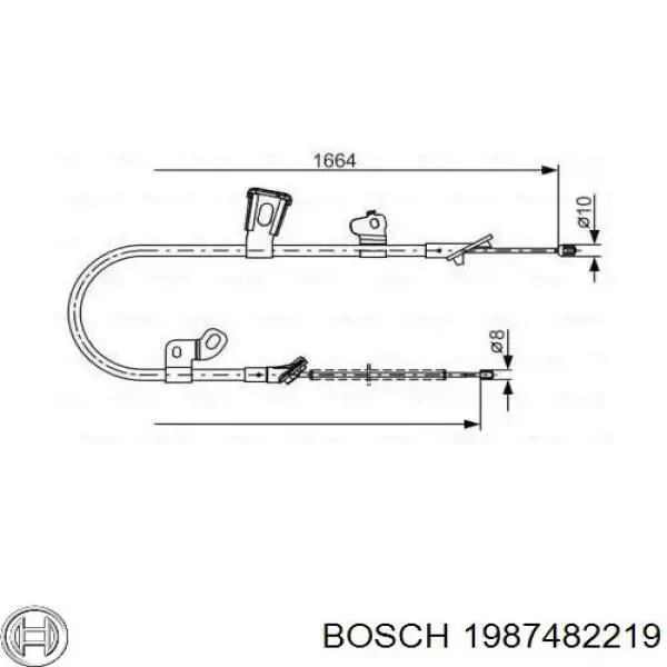 Трос ручника 1987482219 Bosch