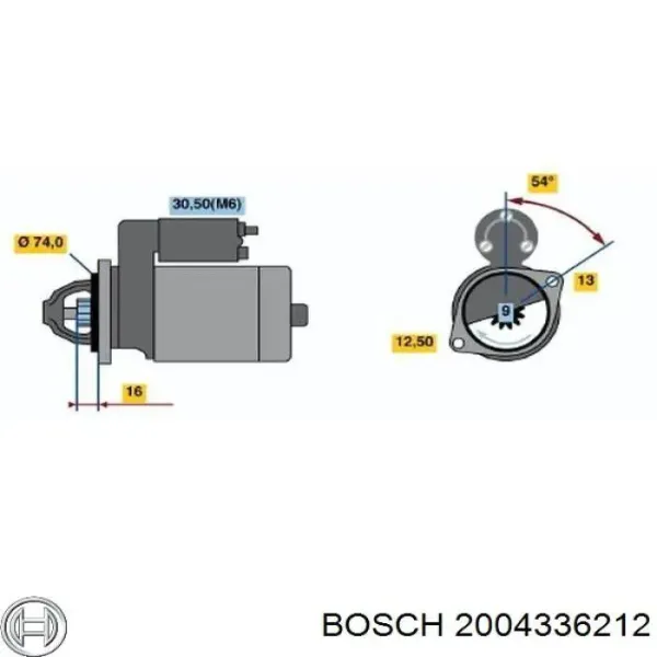 Щеткодержатель стартера 2004336212 Bosch