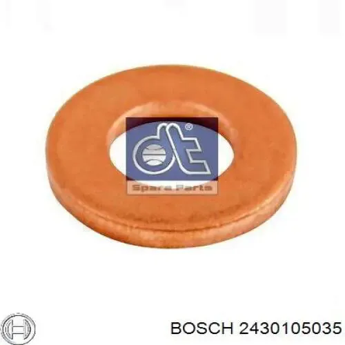 Кольцо форсунки инжектора посадочное Bosch 2430105035