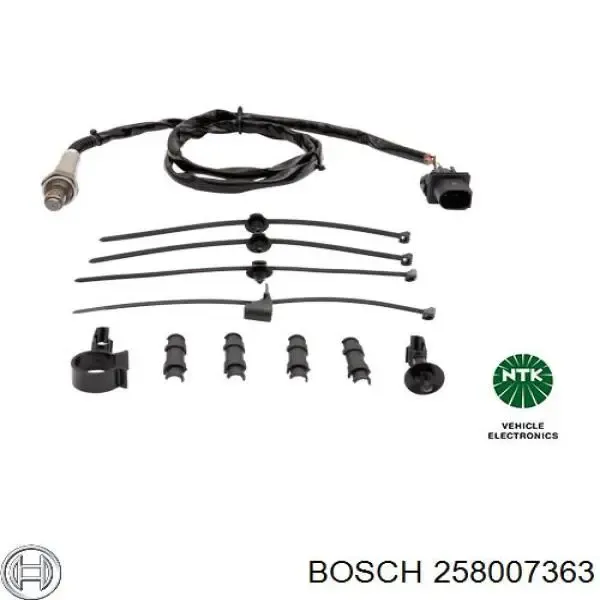 Лямбда-зонд, датчик кислорода до катализатора левый 258007363 Bosch
