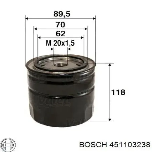 Bosch P3238 - Filtro de aceite para vehículos Bosch P3238 - Filtro de aceite para vehículos