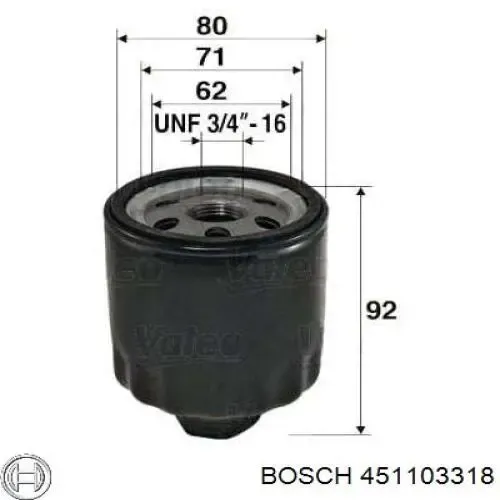 Масляный фильтр 451103318 Bosch