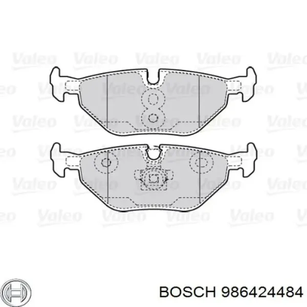 Задние тормозные колодки 986424484 Bosch