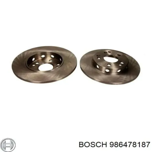 Передние тормозные диски 986478187 Bosch