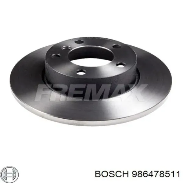Передние тормозные диски 986478511 Bosch