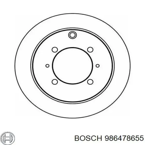 Тормозные диски 986478655 Bosch