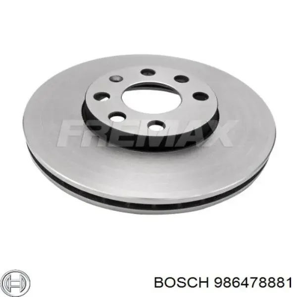 Передние тормозные диски 986478881 Bosch