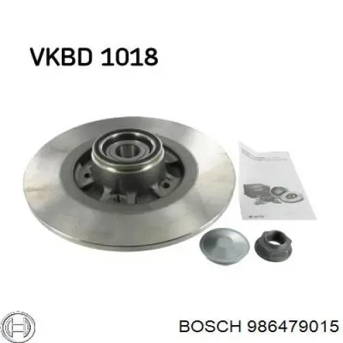 Тормозные диски 986479015 Bosch
