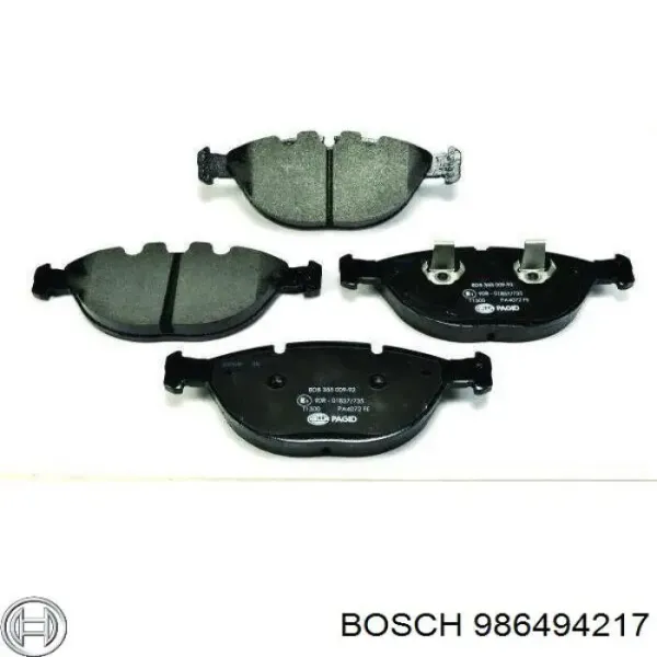 Передние тормозные колодки 986494217 Bosch