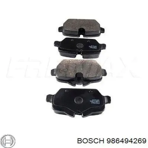 Задние тормозные колодки 986494269 Bosch