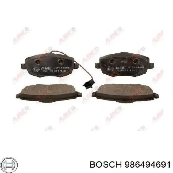 Передние тормозные колодки 986494691 Bosch