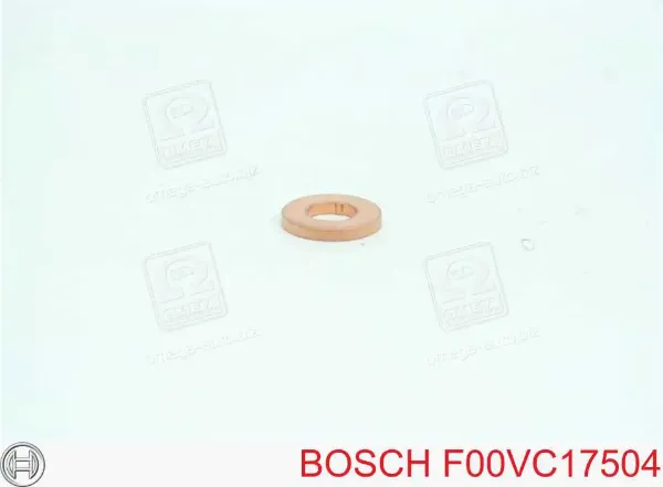 Кольцо (шайба) форсунки инжектора посадочное F00VC17504 Bosch