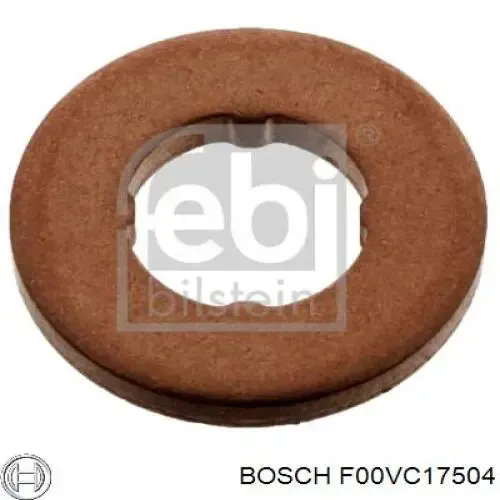 Купить F00VC17504 Bosch Кольцо (шайба) форсунки инжектора посадочное