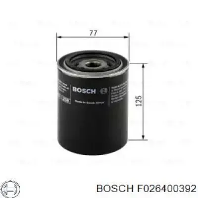 Фильтр воздушный компрессора подкачки (амортизаторов) F026400392 Bosch
