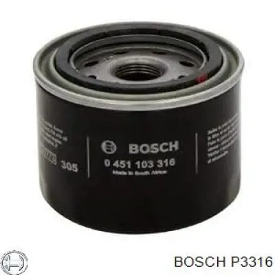 Масляный фильтр P3316 Bosch