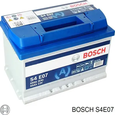 Автоаккумулятор Бош 65 А/ч 12 В (S4E07)