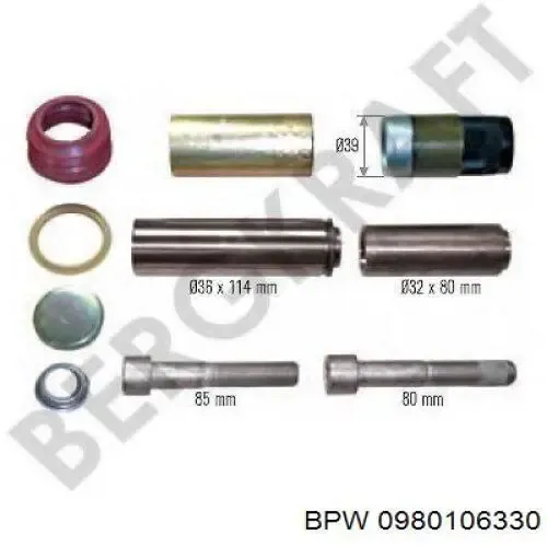 Ремкомплект суппорта 0980106330 BPW