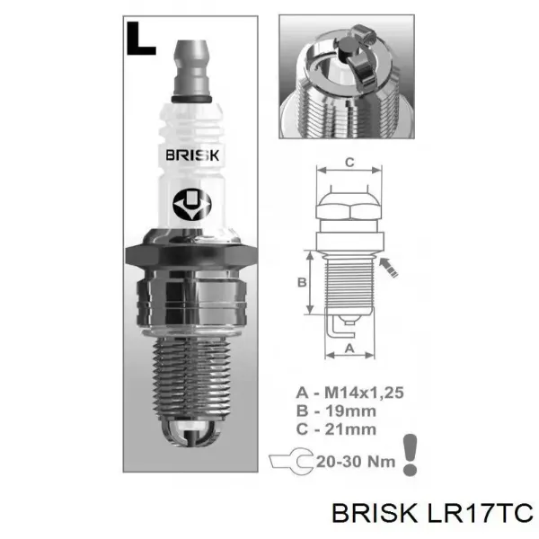 Свечи зажигания LR17TC Brisk