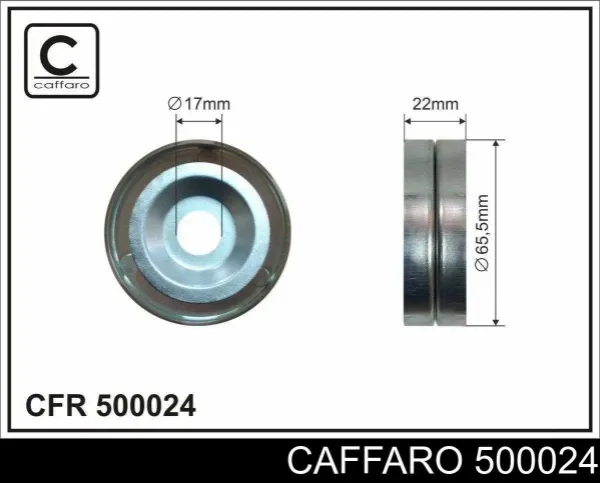 500024 Caffaro Ролик натяжителя ремня агрегатов