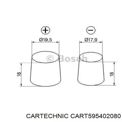 Акумуляторна батарея Карнетик 95 А/г 12 В (CART595402080)