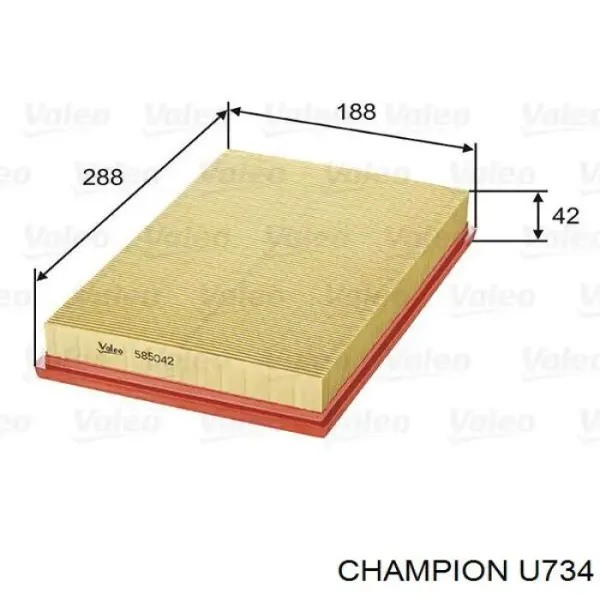 Воздушный фильтр U734 Champion