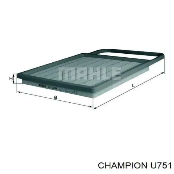 Воздушный фильтр U751 Champion