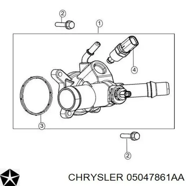 Термостат 05047861AA Chrysler