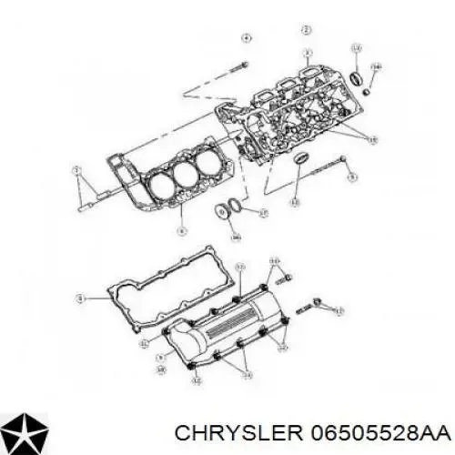 Болт ГБЦ 6505528CR Crown