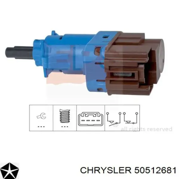 Датчик стоп сигнала 50512681 Chrysler