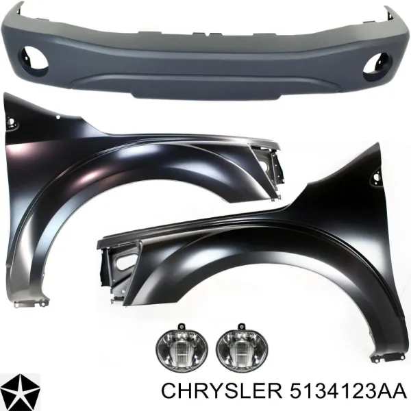 Крыло переднее левое 5134123AA Chrysler