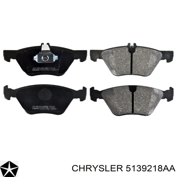 Передние тормозные колодки 5139218AA Chrysler