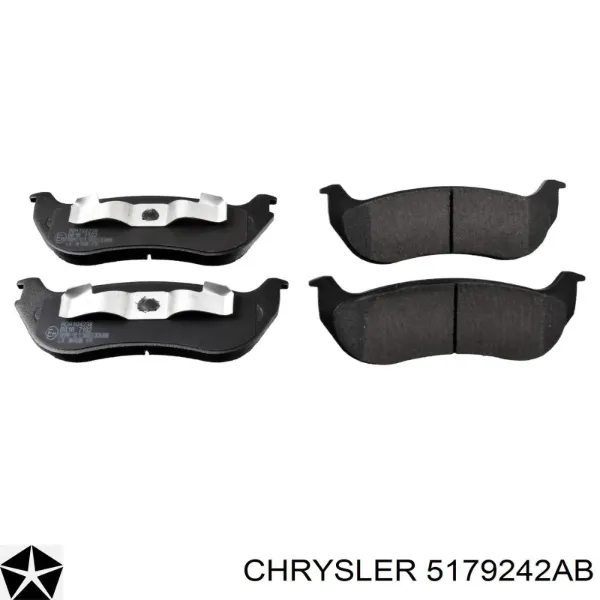 Задние тормозные колодки 5179242AB Chrysler