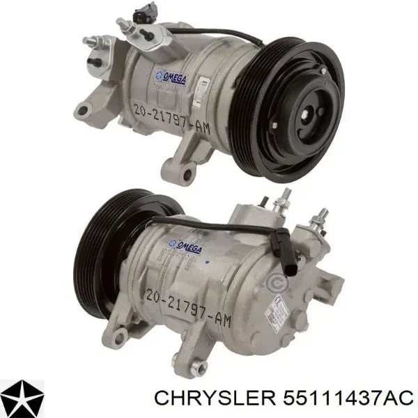 Компрессор кондиционера 55111437AC Chrysler