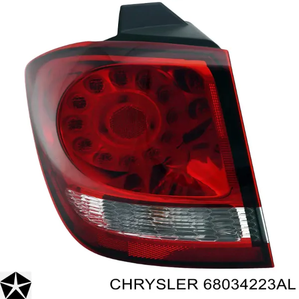 Задний бампер 68034223AL Chrysler