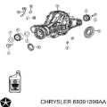 Сайлентблок (подушка) редуктора заднего моста передний FIAT K68091399AA