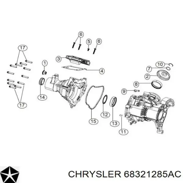 68224165AG Chrysler Мотор управления раздаткой