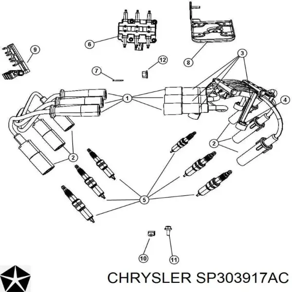 Свечи зажигания SP303917AC Chrysler