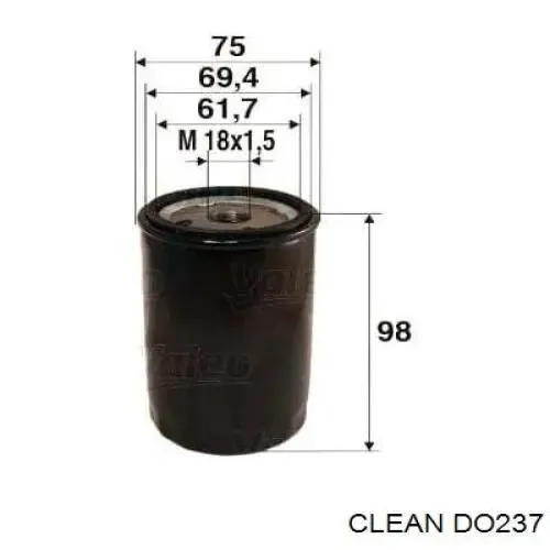 Масляный фильтр DO237 Clean