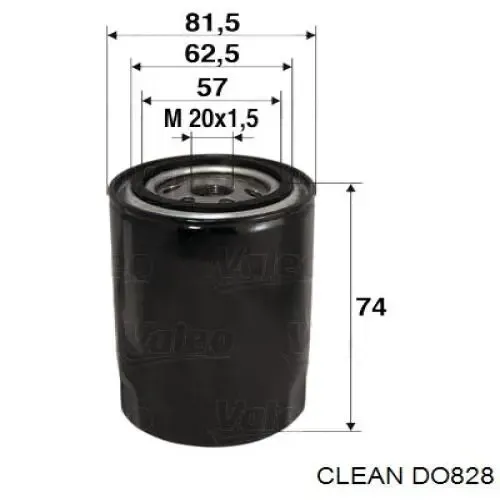 Фильтр очистки масла центробежный Clean DO828 цена, от