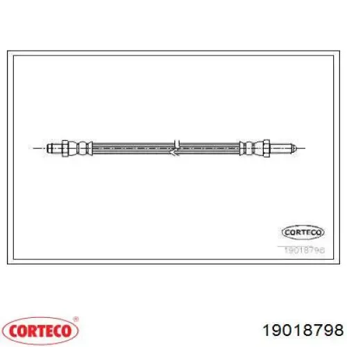 Шланг тормозной передний 19018798 Corteco