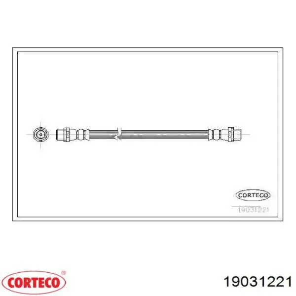 Задний тормозной шланг 19031221 Corteco
