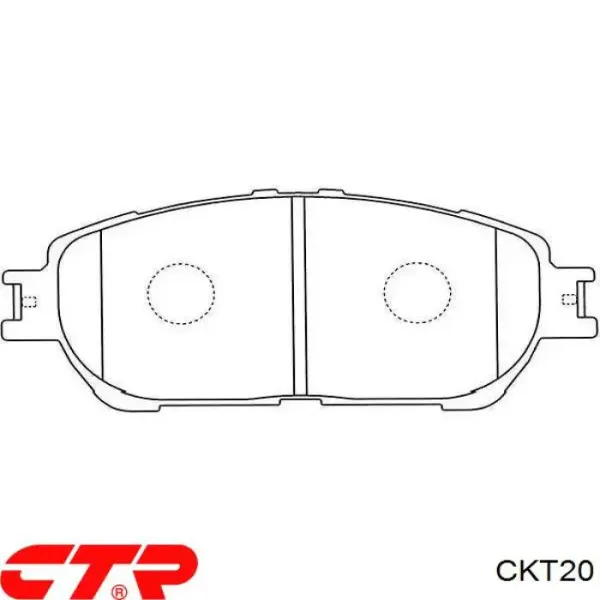 Передние тормозные колодки CKT20 CTR