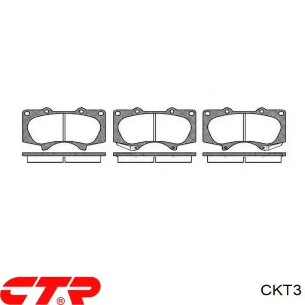 Передние тормозные колодки CKT3 CTR
